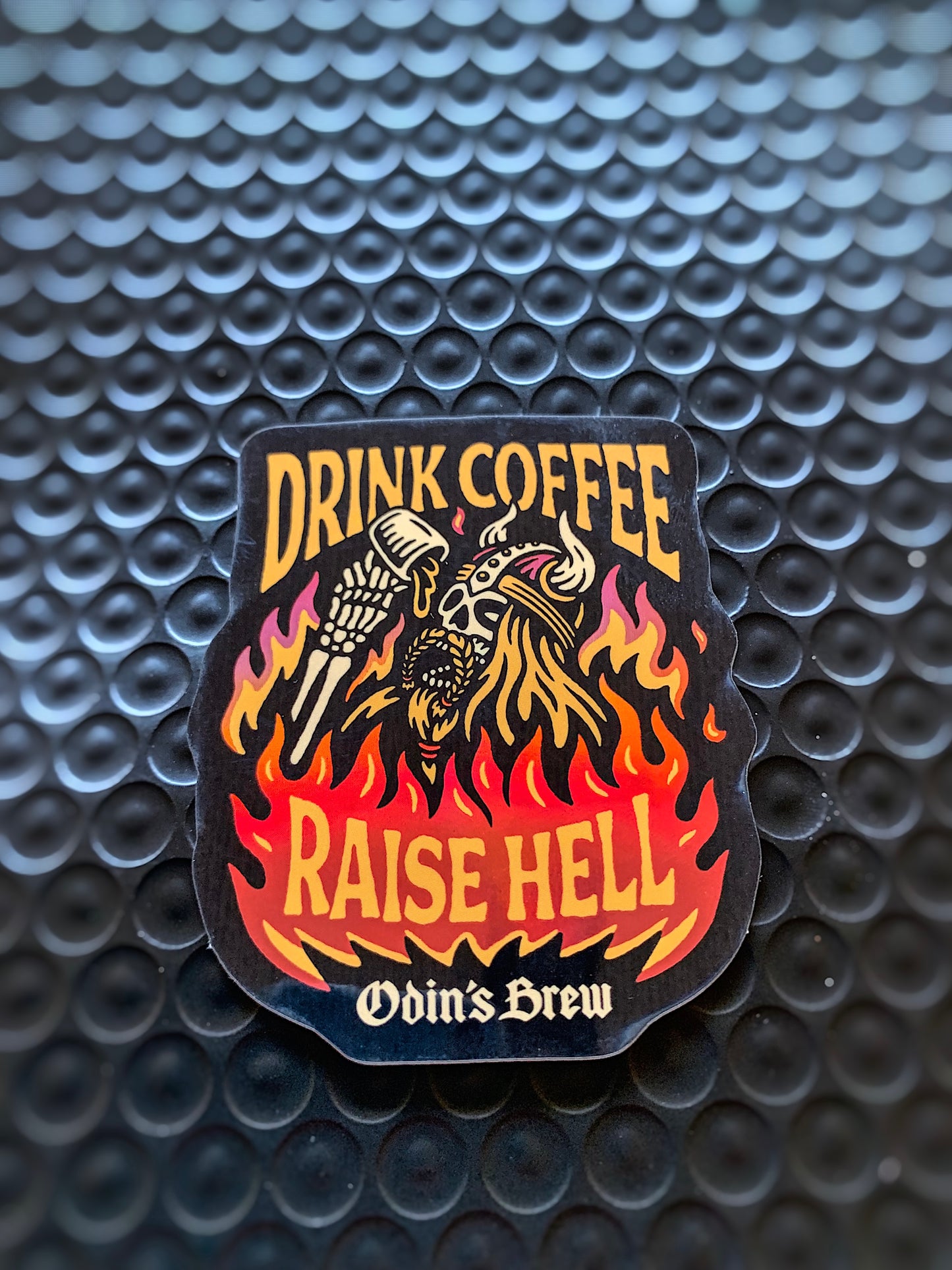 DRINK COFFEE | RAISE HELL (Holographic) Sticker