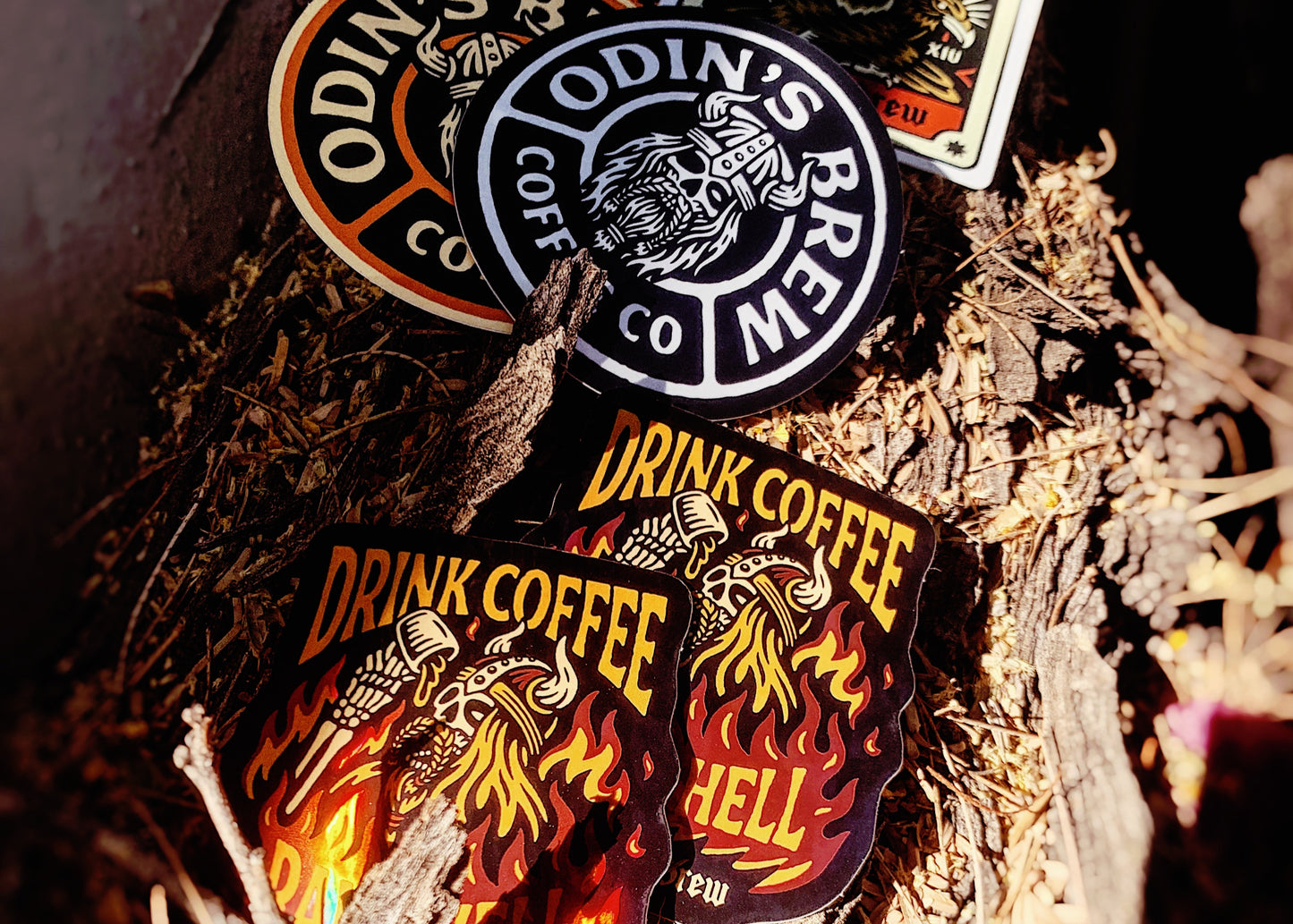 Odin’s Brew Badge (Black and White)