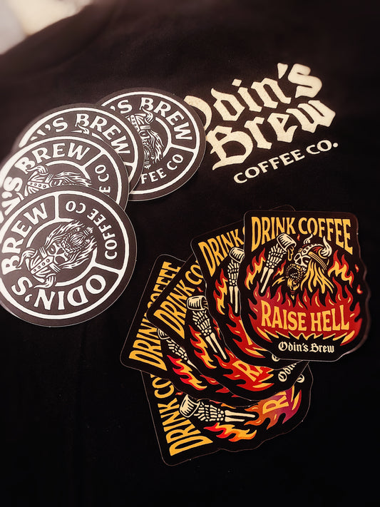 Odin’s Brew Badge (Black and White)