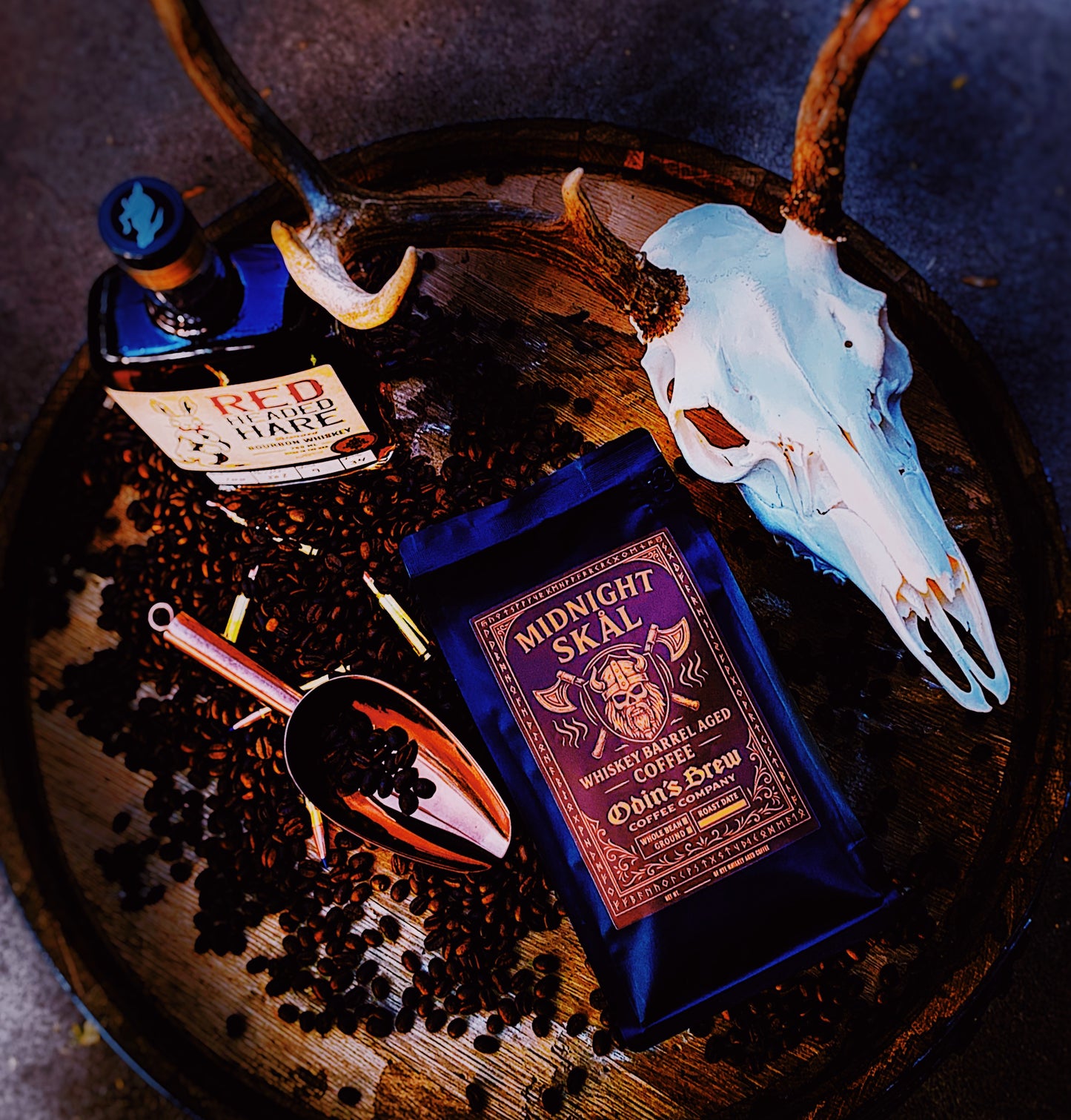 MIDNIGHT SKÅL | RYE WHISKEY BARREL AGED | MEDIUM ROAST ETHIOPIA GUJI