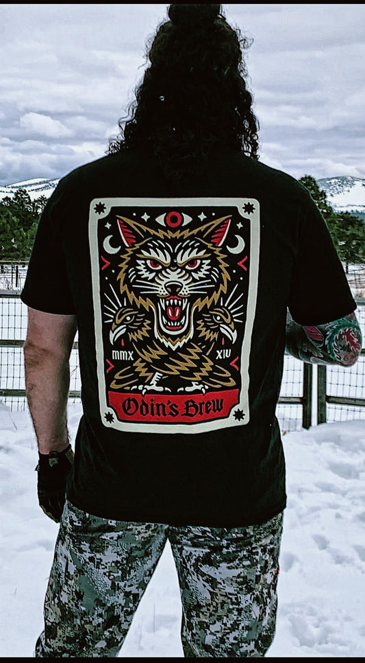 Odin's Wolf and Ravens Shirt - Odin's Brew